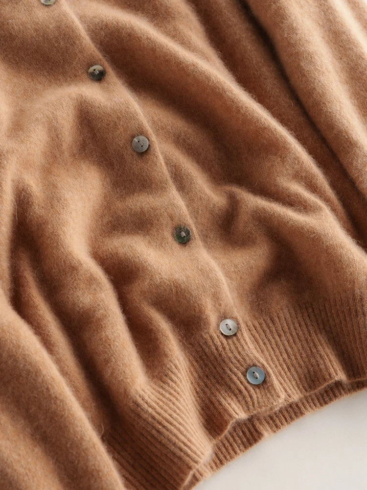 | Cashmere Crew Cardigan