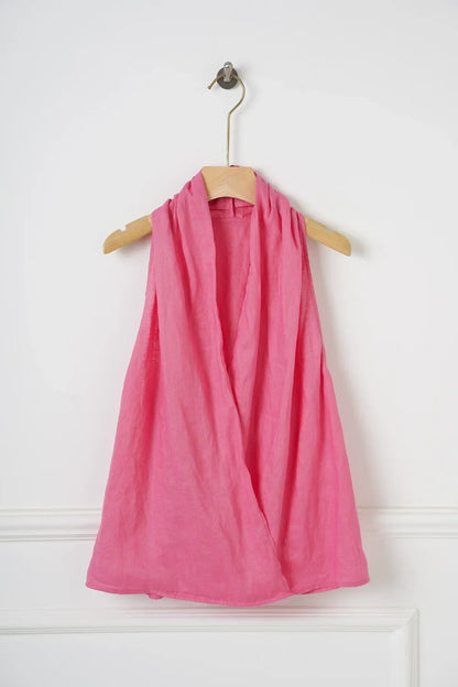 | Drape Linen Vest
