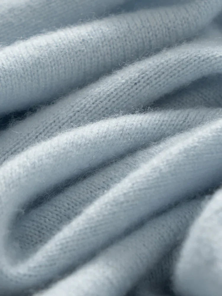 | Cashmere Pullover with Scarf Collar