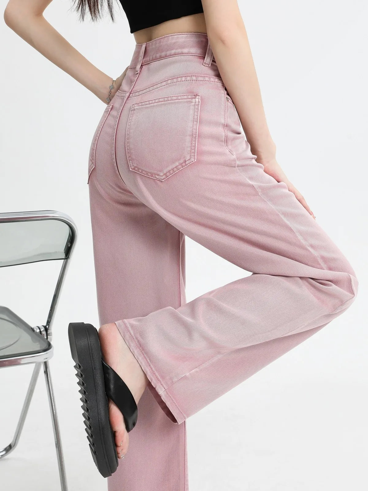 | Pink Denim Jeans