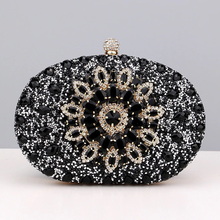 Diamond Encrusted Clutch Bag by Meghan