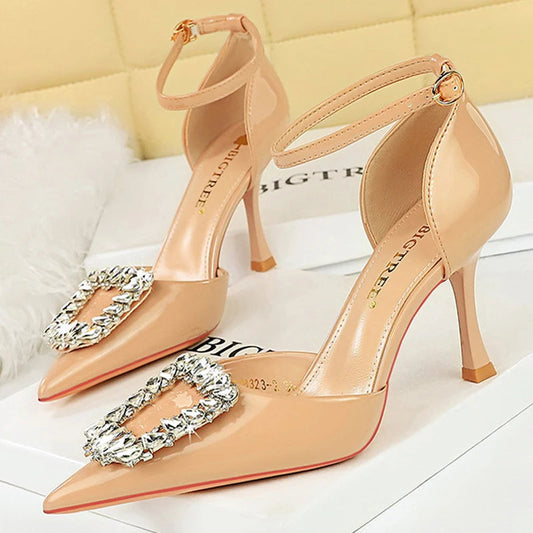 Luxury Women's Sandals Heels for Lady Banquets - Summer Kitten Heels