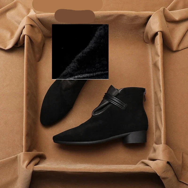 | Italian Crest Suede Boots