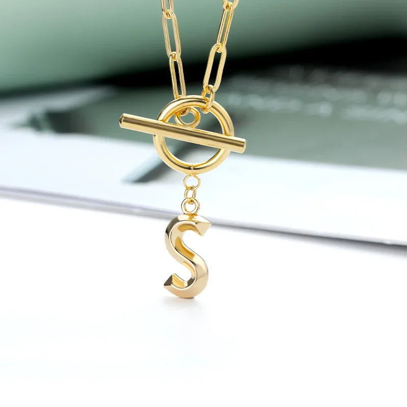 The Initial Toggle Necklace