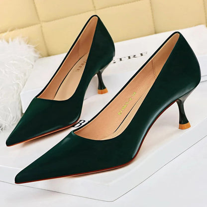 Kitten Heels 5.5 Cm Stiletto Pumps for Women, Elegant OL Office Shoes