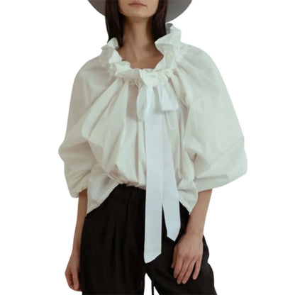 | Puffed Cotton Blouse