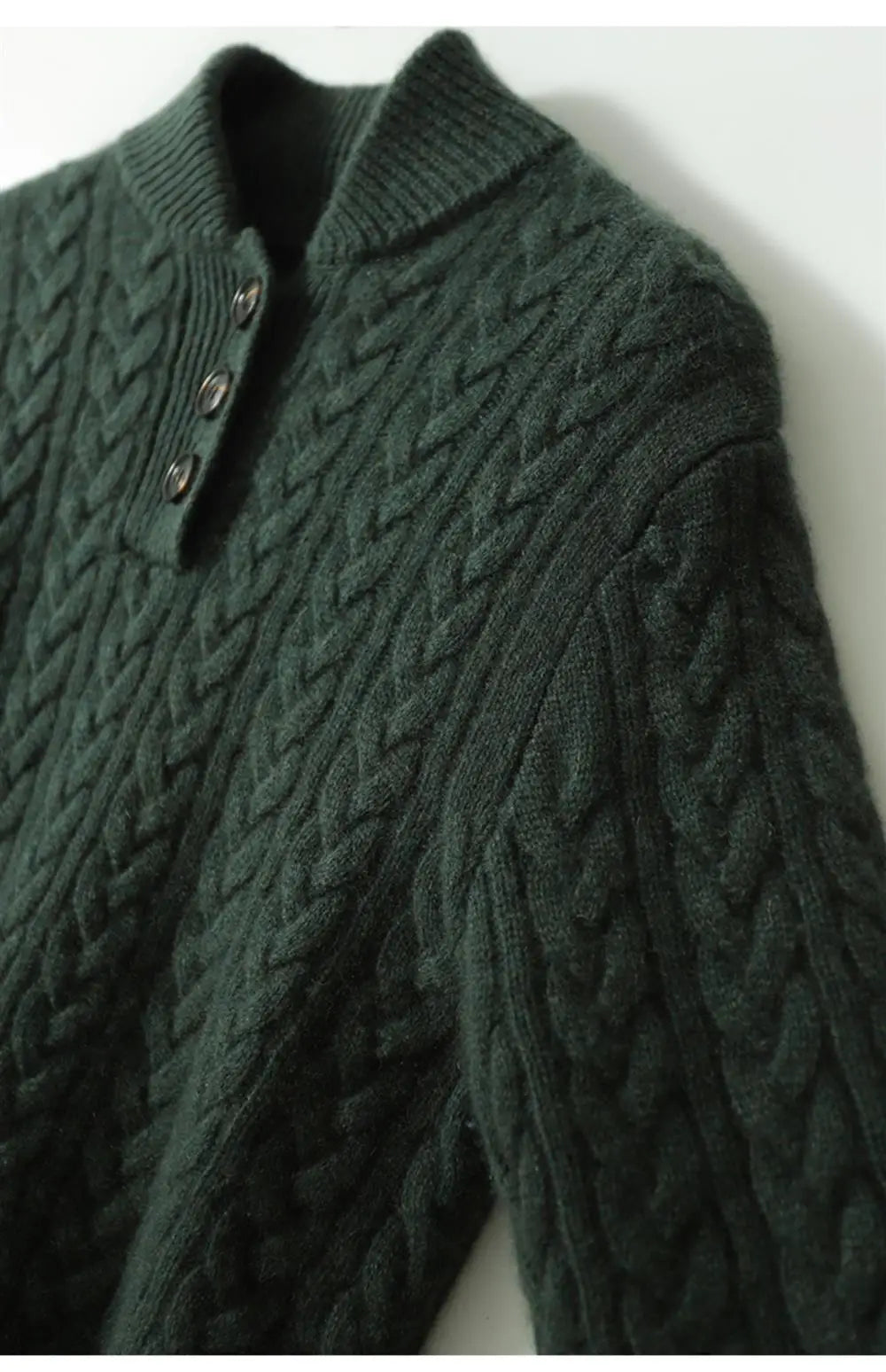 | Cashmere Button-Up Sweater
