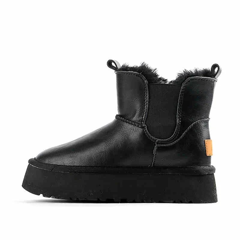 | Leather Fur Boots