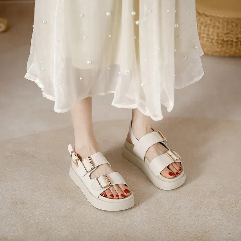| Leather Platform Sandal