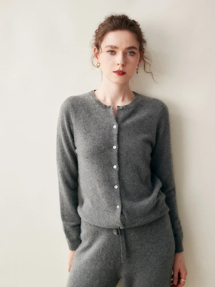 | Cashmere Crew Cardigan