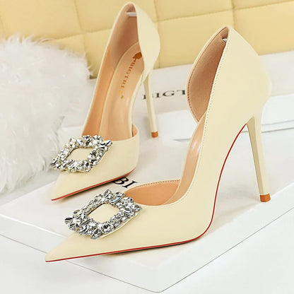 Luxury Rhinestone Design Women Pumps High Heels 10.5 Cm