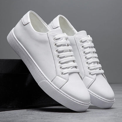 Leather Low-Top Sneakers | Contrast Sole | Maison Collection