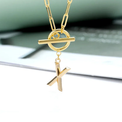 The Initial Toggle Necklace