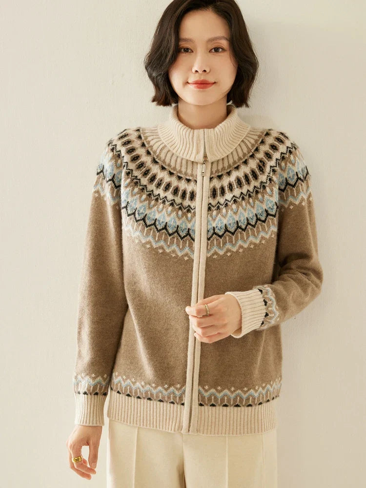 | Cashmere Zip-Up