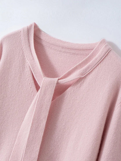| Cashmere Pullover with Scarf Collar