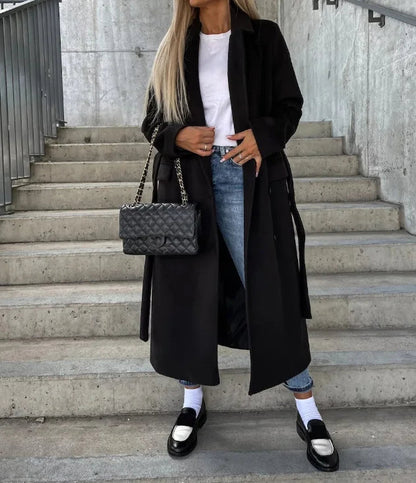 The Addison — Classic Double-Breasted Trench Coat