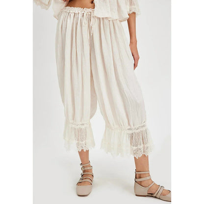 Lace Patchwork Lantern Pant