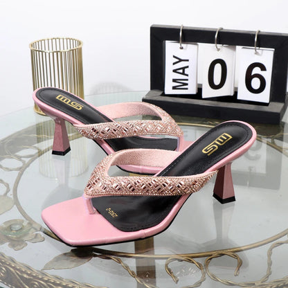 Stylish summer stiletto high heel sandals for women