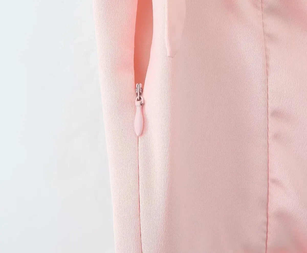 Tie Shoulder Lace Up Back Pleated Skater Mini Dress
