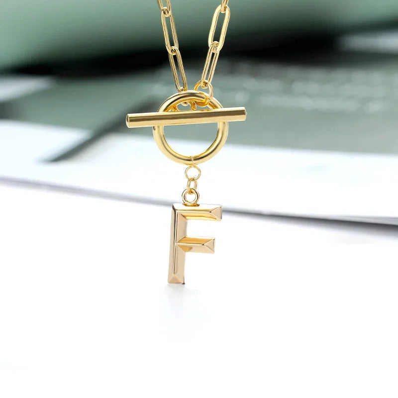 The Initial Toggle Necklace