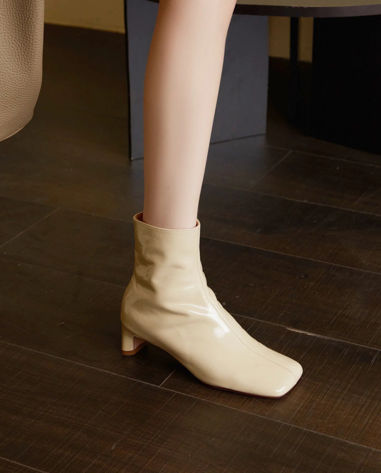 | Calf Hair Ankle Boots