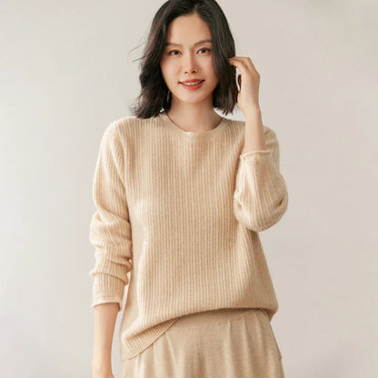 | Ribbed Cashmere Crewneck