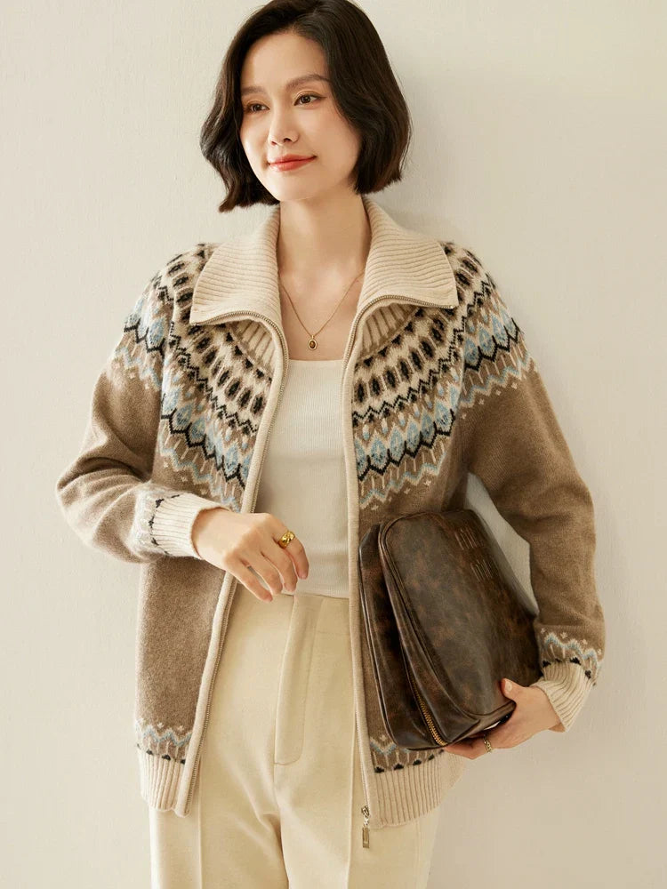 | Cashmere Zip-Up