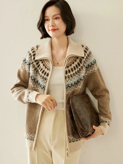 | Cashmere Zip-Up