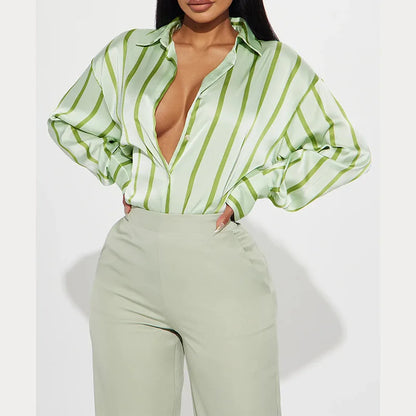| Satin Stripe Shirt