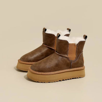 | Leather Fur Boots