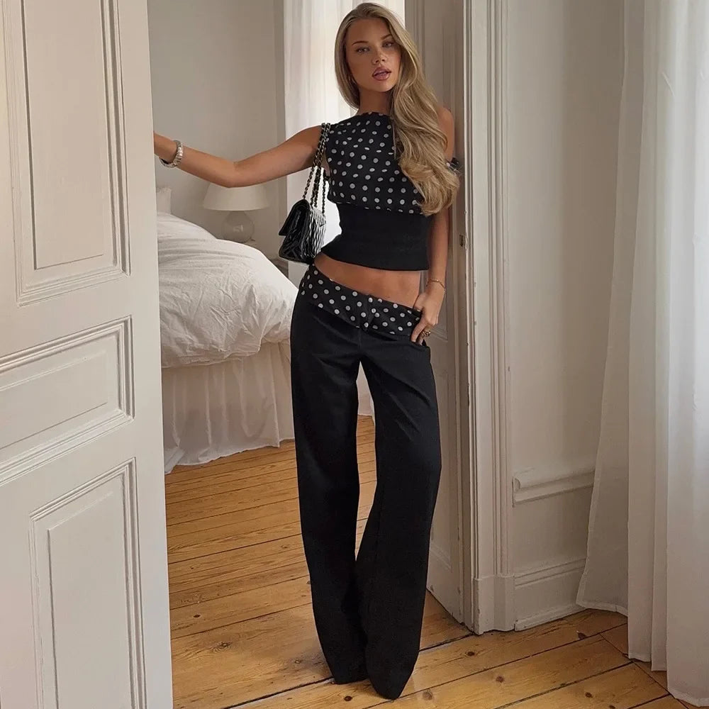 Printed Waist Slim Club Pant
