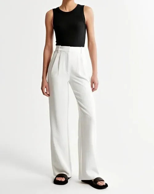 | Tailored Wide-Leg Trousers