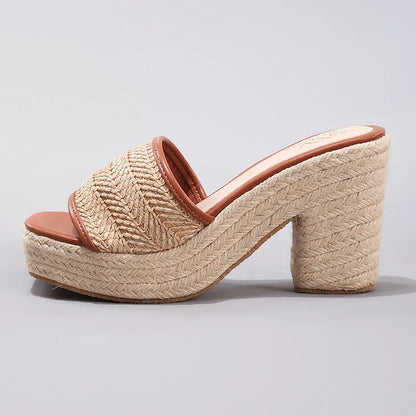 | Natural Woven Heels
