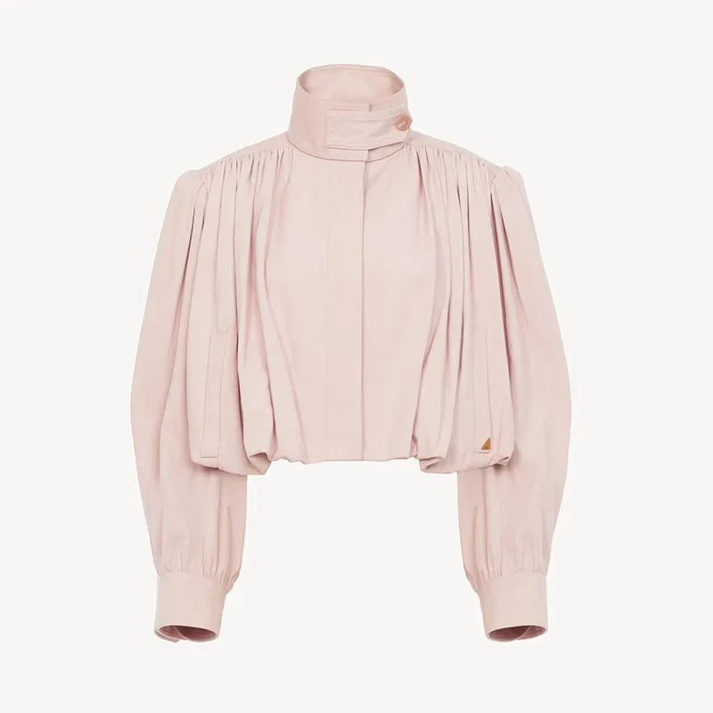 Edie Cropped Bomber Jacket