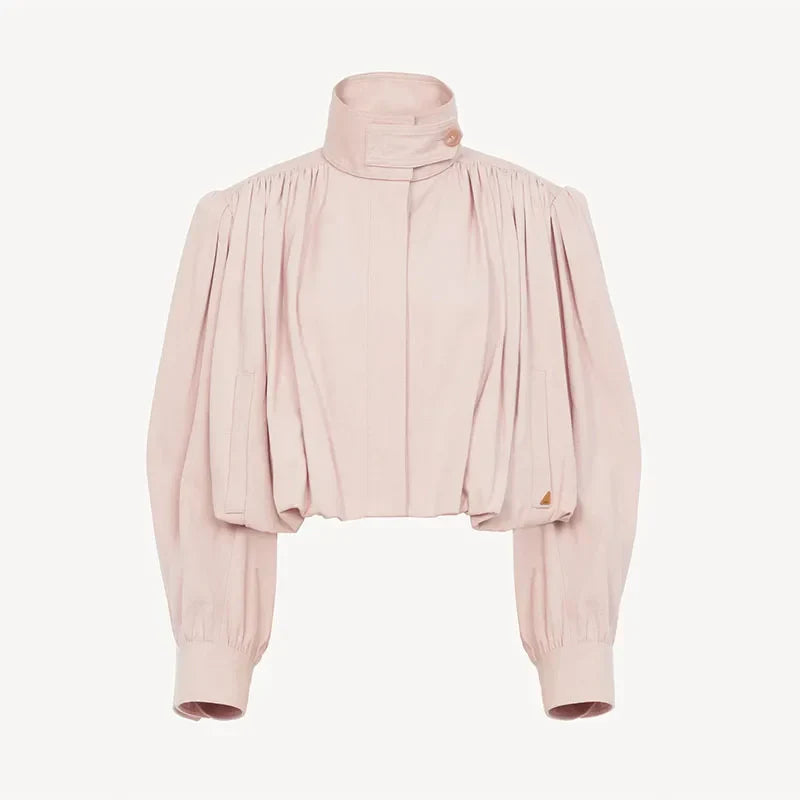 Edie Cropped Bomber Jacket
