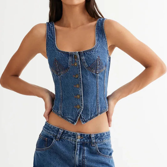 | Denim Vest Top