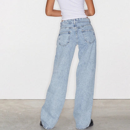 | Low-Waist Denim Pants