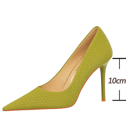 Embossed Pattern High Heel Pumps for Women - Fashionable Party Shoes