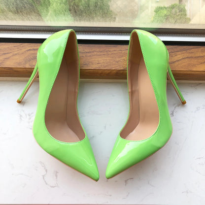 Black Yellow Red Extreme 12cm Thin High Heels