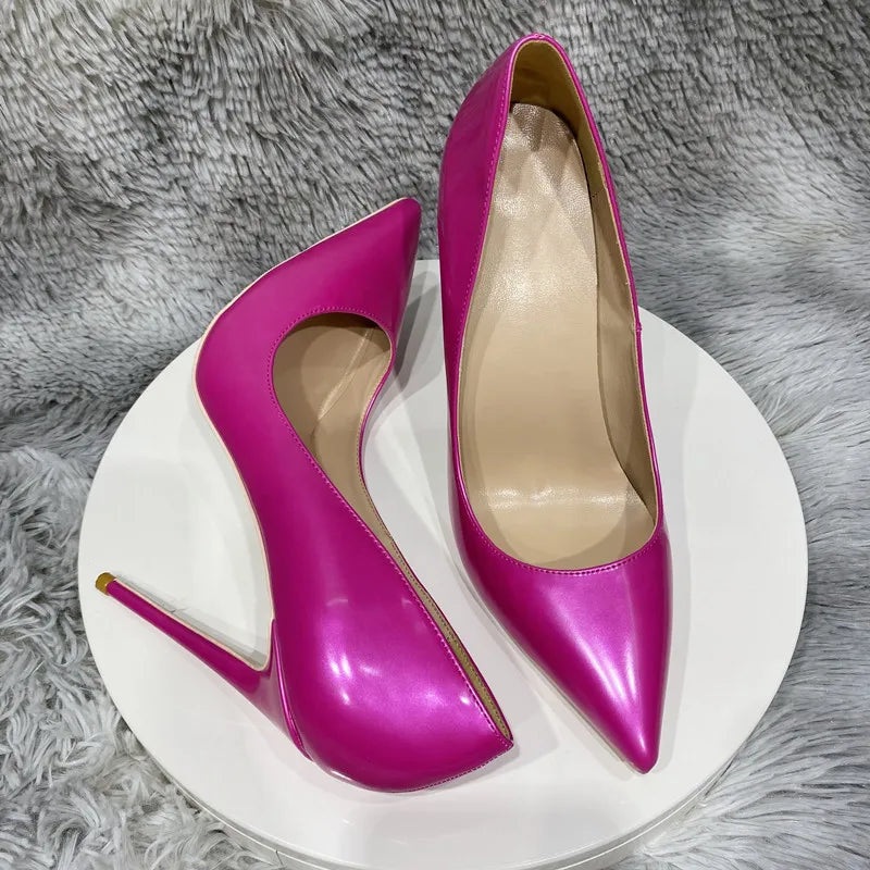 Fusion Pink Pointy Toe High Heel Shoes for Women
