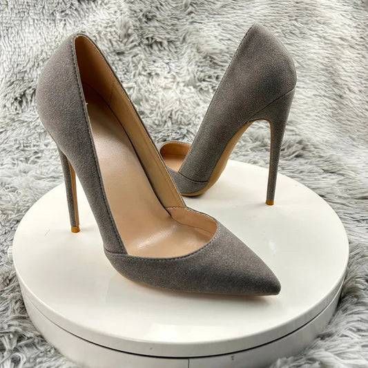 Flock Pointy Toe High Heels for Sexy Women