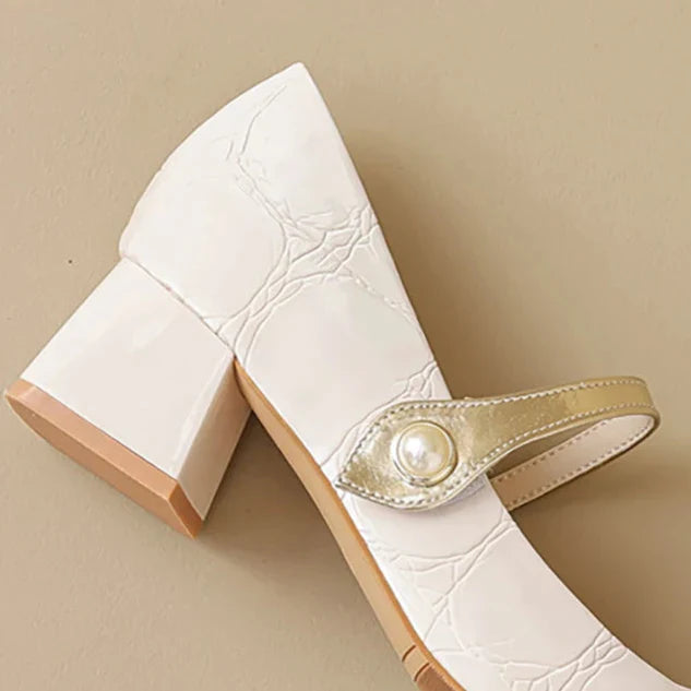 | Pearl-Tip Mary Janes