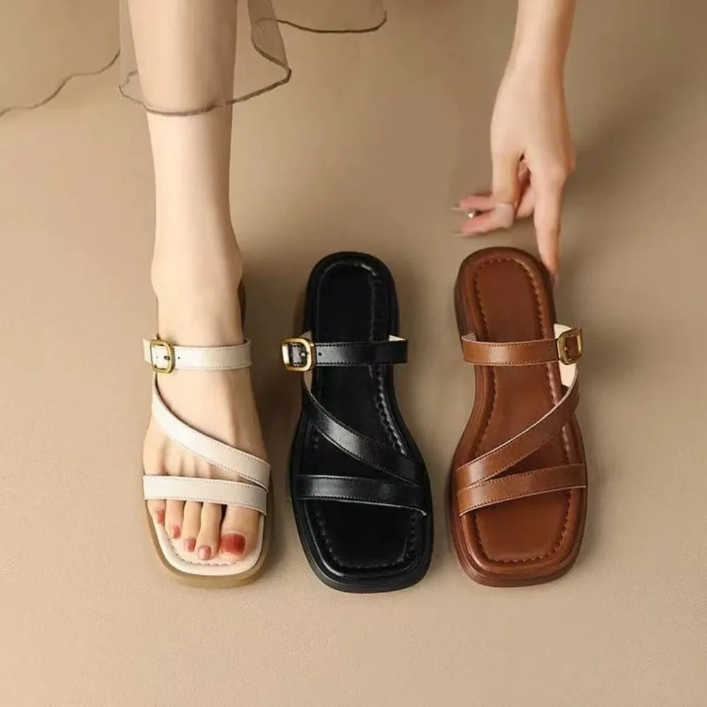 | Strap Slide Sandals