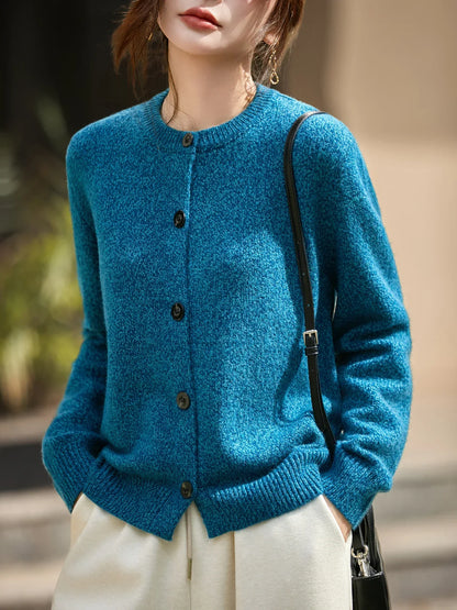 | Chunky-Knit Alpaca-Blend Cardigan