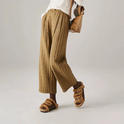 | Cotton Wide-Leg Pants