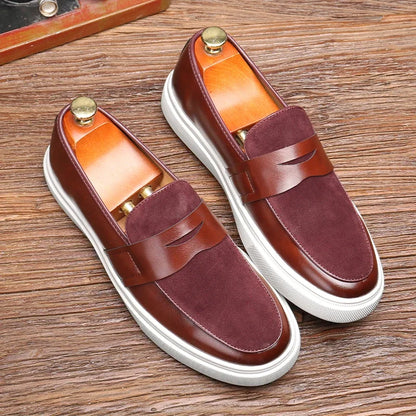Leather Loafers | Slip-On Penny Style | Maison Collection