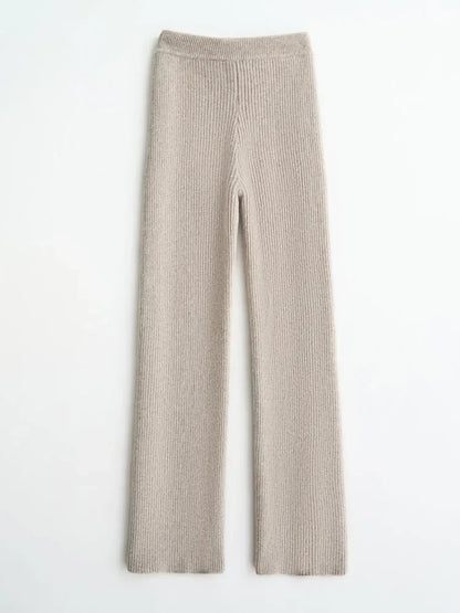 | Wool Knitted Wide Leg Pants