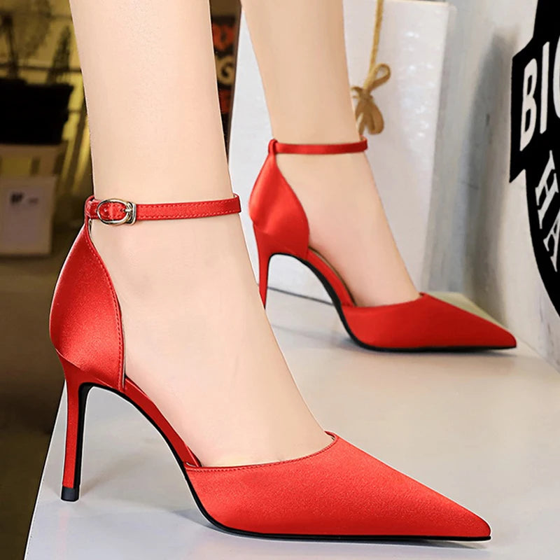 Green Blue Women Pumps High Heels Office Shoes Fashion Sexy Women