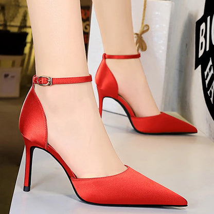 Green Blue Women Pumps High Heels Office Shoes Fashion Sexy Women