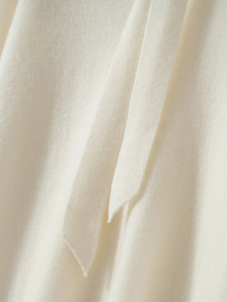 | Cashmere Pullover with Scarf Collar